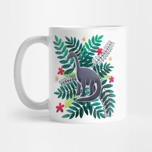 Dinosaur & Leaves - Tropical Mug